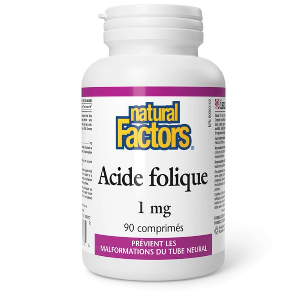 Acide folique 1 mg (90 capsules)