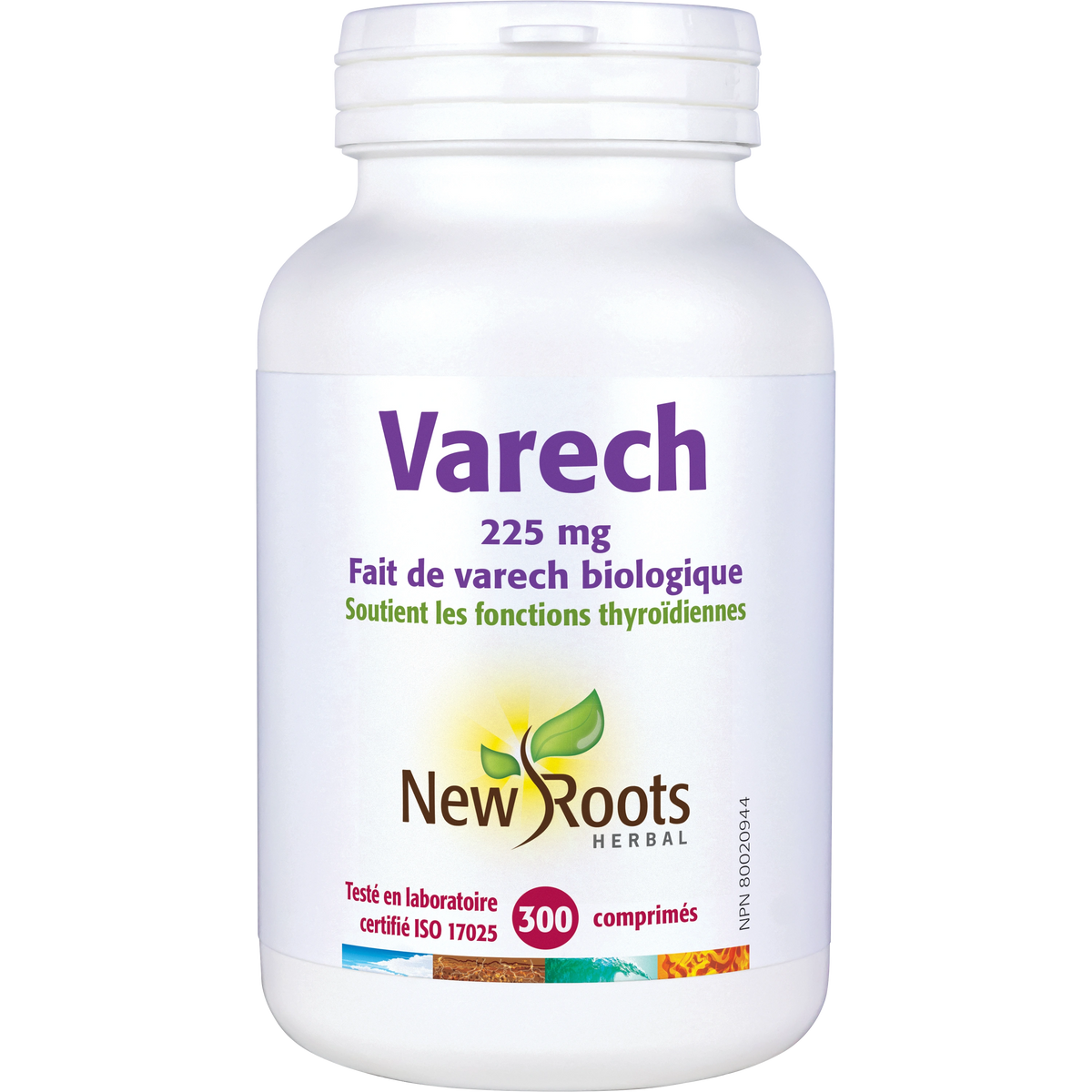 Varech 225 mg, New Roots Herbal, 300 comprimés