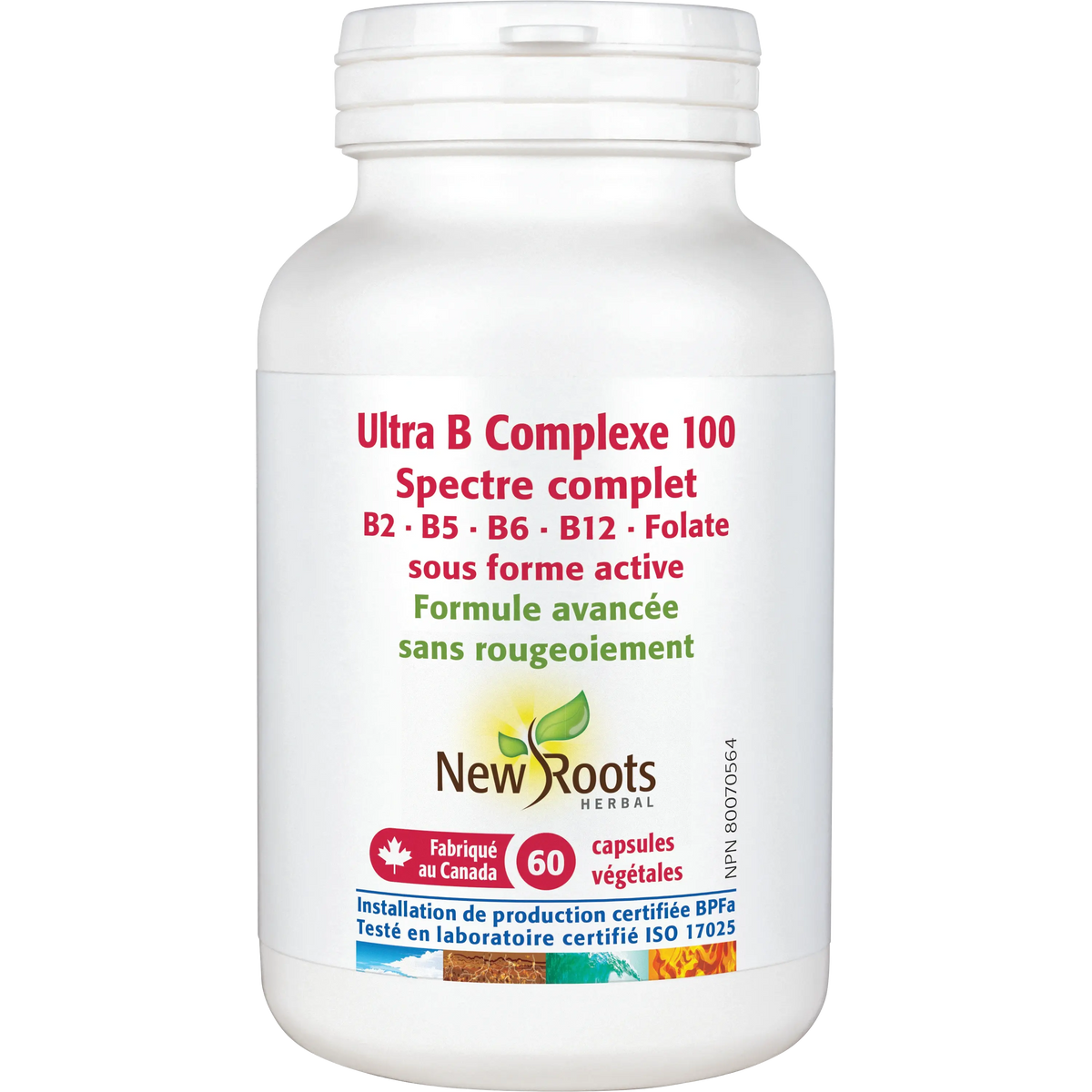 Ultra B Complexe 100 mg, New Roots Herbal, 60 capsules