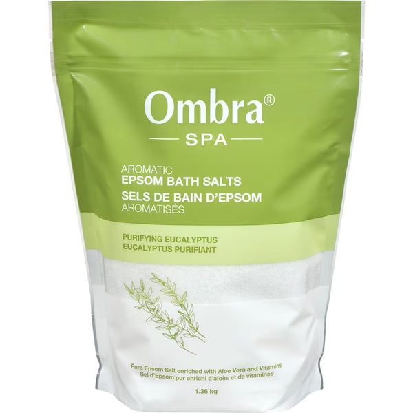 Sels de bain d'Epsom aromatisés eucalyptus purifiant
