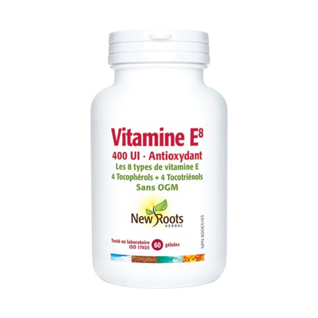 Vitamine E8 - 400 UI- Antioxydant 60 capsules