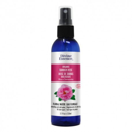 Hydrolat de Rose de Damas Biologique-110ml Divine Essence — Herboristerie Desjardins