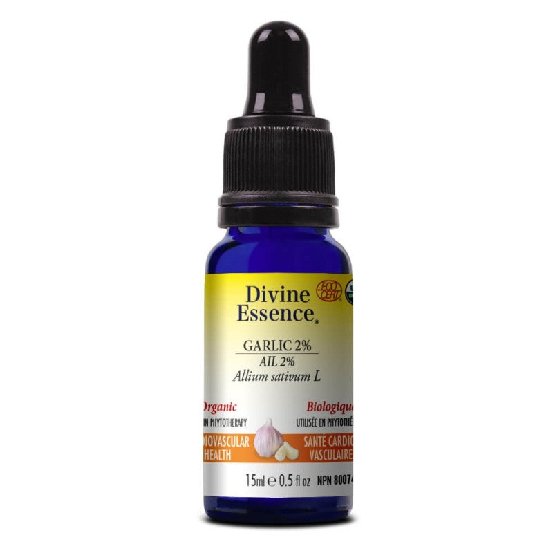 Huile essentielle Ail Biologique 2% 15 ml — Herboristerie Desjardins