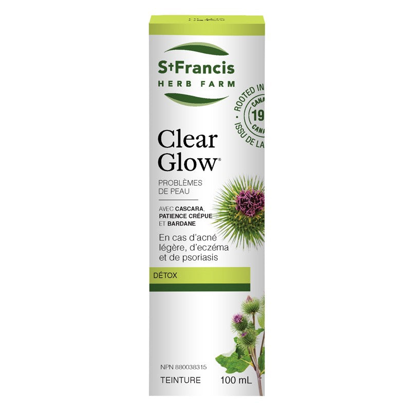 ClearGlow formule teinture mère 50 ml — Herboristerie Desjardins