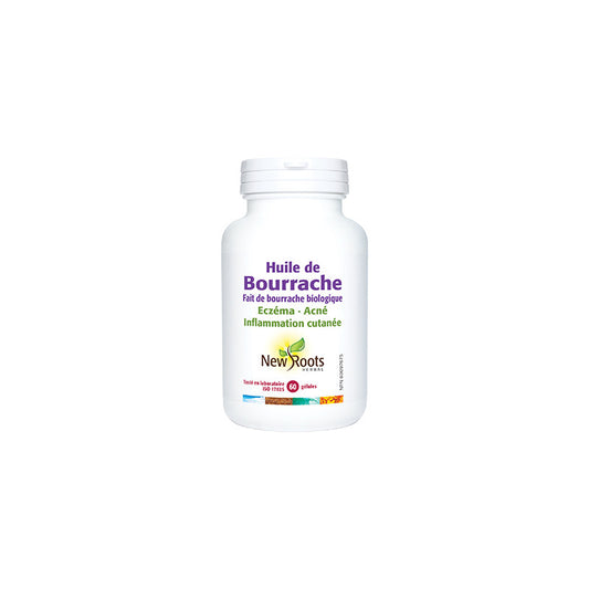 Huile de Bourrache - 1200mg , 60 capsules — Herboristerie Desjardins