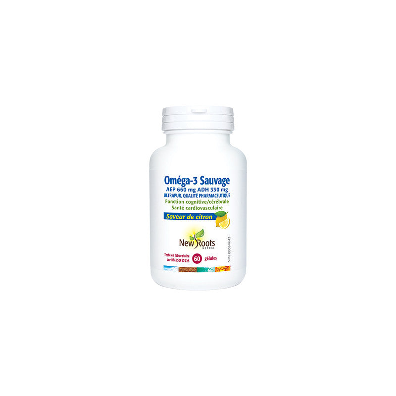 Wild Oméga 3 AEP 660MG ADH 330MG 60 GÉLULES — Herboristerie Desjardins