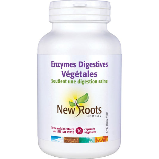 Enzymes Digestives Végétales (30 capsules) — Herboristerie Desjardins