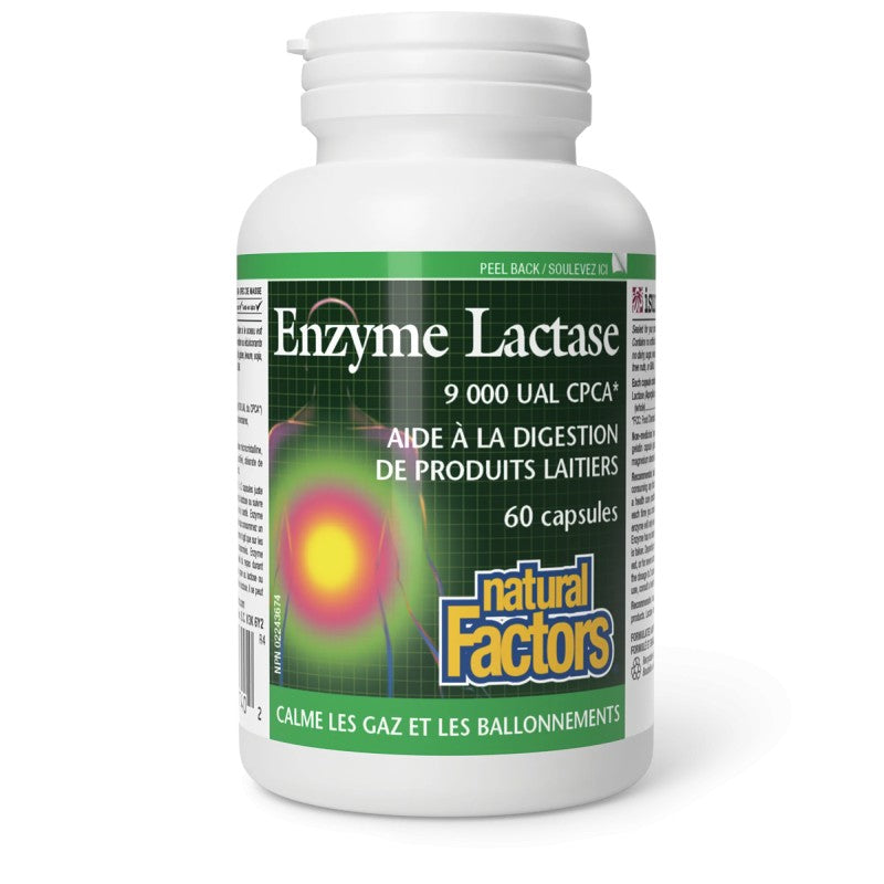 Enzyme lactase (60 capsules) — Herboristerie Desjardins