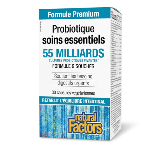 Probiotoque soins essentiels 55 milliards de cultures probiotiques vivantes — Herboristerie Desjardins