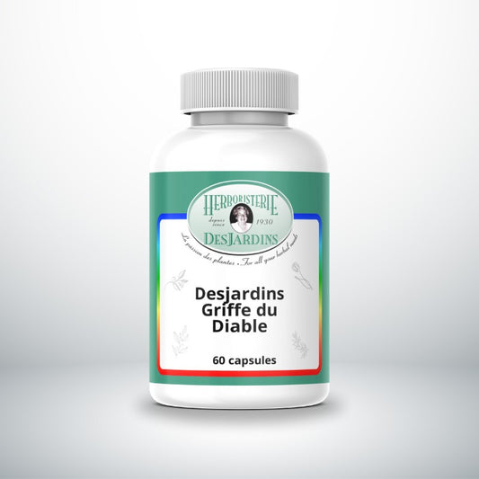 Griffe du Diable 500 mg. 60 Capsules ( NPN ) 80001979 — Herboristerie Desjardins
