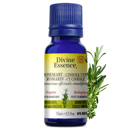 Huile essentielle Romarin Type Cinéole Biologique 15 ml — Herboristerie Desjardins