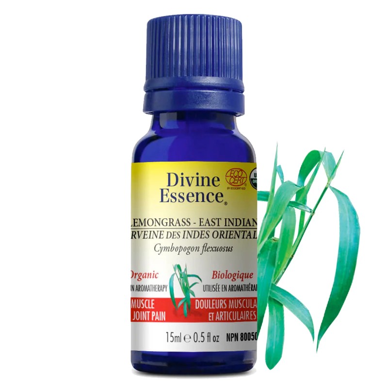 Huile essentielle Verveine des Indes Orientales 15 ml — Herboristerie Desjardins