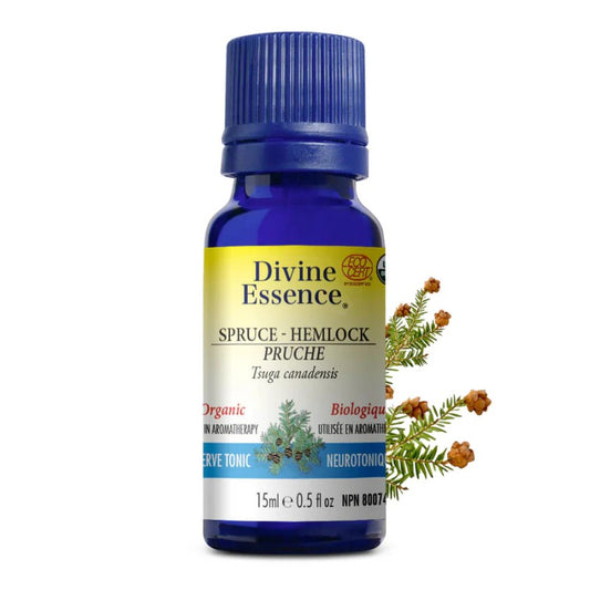Huile essentielle Pruche Biologique 15 ml — Herboristerie Desjardins