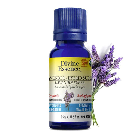 Huile essentielle Lavandin super Biologique 15 ml — Herboristerie Desjardins