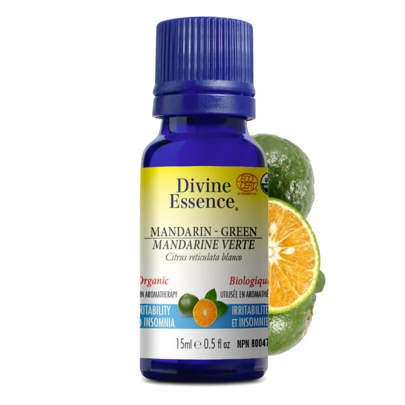 Huile essentielle Mandarine Verte Biologique 15 ml — Herboristerie Desjardins