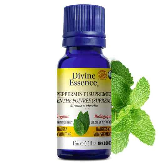 Huile essentielle Menthe Poivrée Suprême Biologique 15 ml — Herboristerie Desjardins