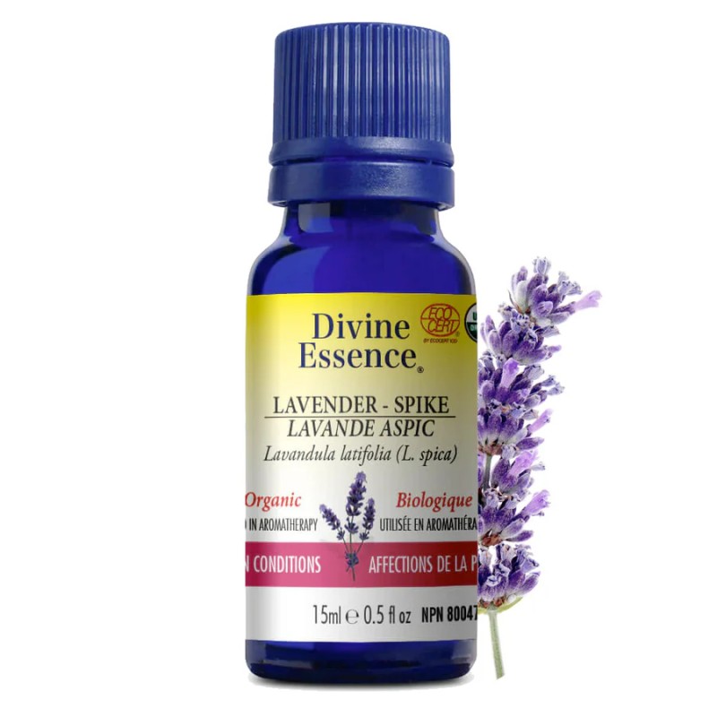 Huile essentielle Lavande Aspic Biologique 15 ml — Herboristerie Desjardins