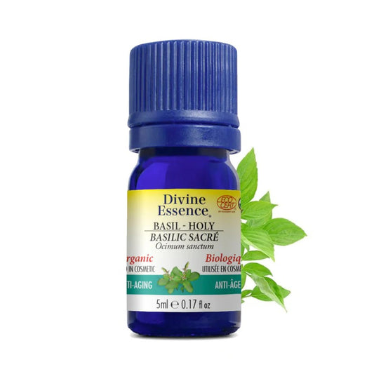 Huile essentielle Basilic Sacré Biologique 5 ml — Herboristerie Desjardins