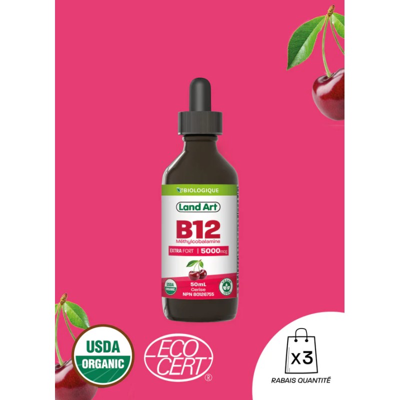 B12 EXTRA FORT 5000mcg — Herboristerie Desjardins