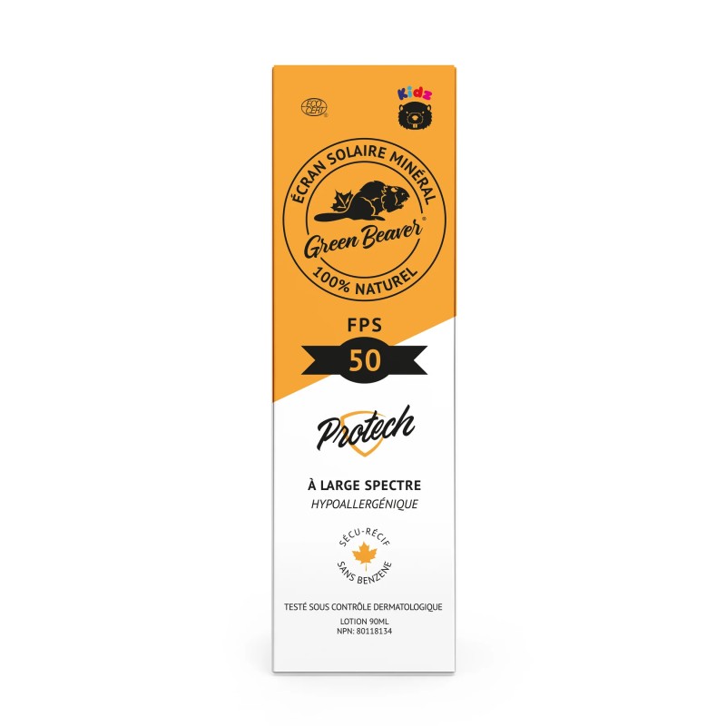 Écran solaire minéral - FPS 50 Protech KIDZ — Herboristerie Desjardins