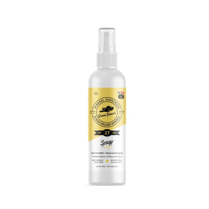 Écran solaire minéral - FPS 27 Spray KIDZ — Herboristerie Desjardins