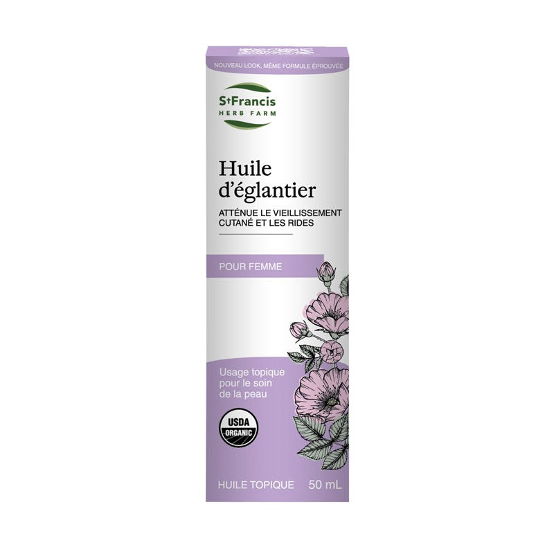 Huile d'Églantier Biologique - 50 ml — Herboristerie Desjardins