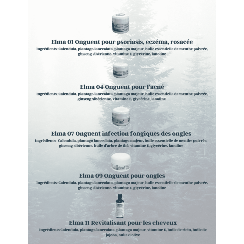 Renforce les ongles, réduire des mycoses légéres 20 ml ELMA — Herboristerie Desjardins
