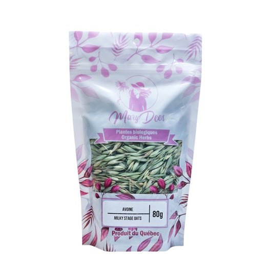 Avoine fleurie biologique (Avena sativa) — fleurs entières 80 g, Mary Dee's | Herboristerie Desjardins
