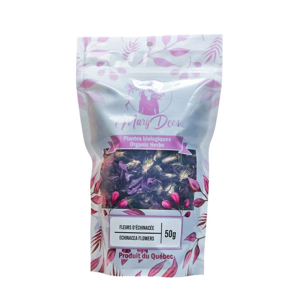 Échinacée (Echinacea purpurea) biologique — fleurs coupées 50 g