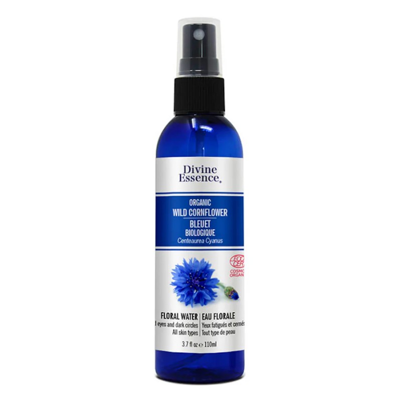 Hydrolat de bleuet Biologique-110ml Divine Essence — Herboristerie Desjardins