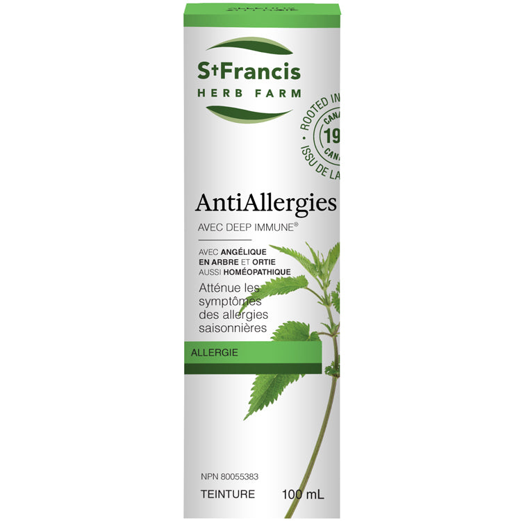 AntiAllergies avec Deep Immune — teinture mère St-Francis herb farm