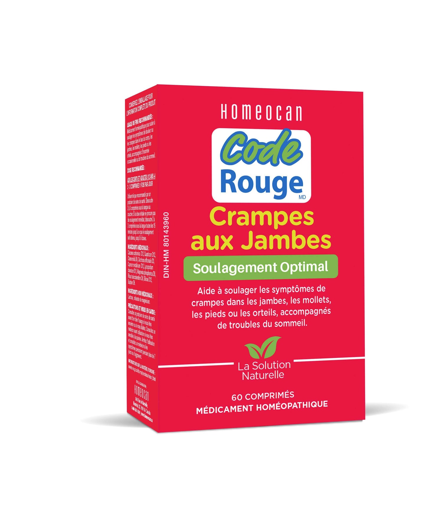 Crampes aux jambes Code Rouge 60 comprimés