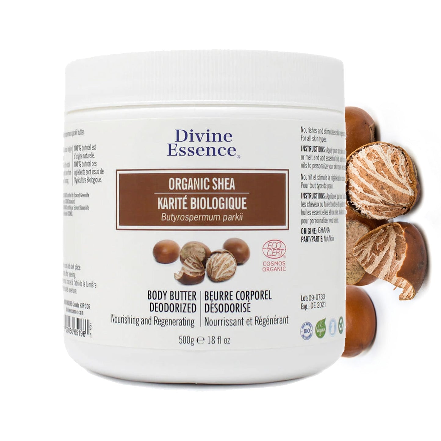 Beurre de Karité Désodorisé Biologique — Divine Essence